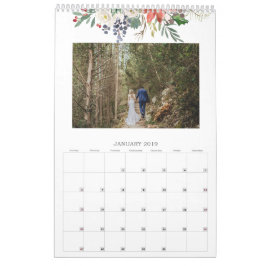 Maandelijkse foto seizoensgebonden Waterverf Kalender