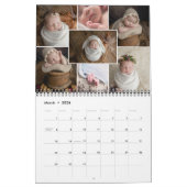 Maandelijkse fotocollage 7 familiefoto's kalender (Mar 2026)