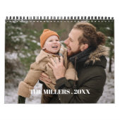 Maandelijkse foto's van de Collage Familie Foto's Kalender (Hoes)