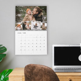 Maandelijkse foto's van de Collage Familie Foto's Kalender