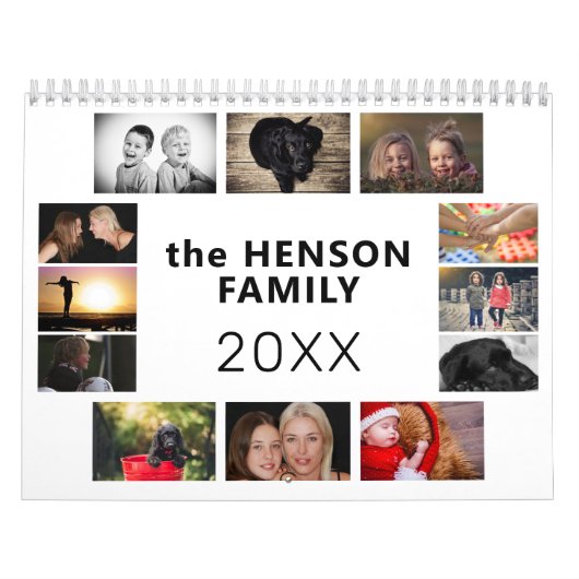 Maandelijkse foto's van familiekalender kalender (Hoes)