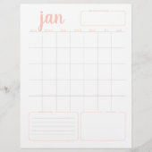 Maandelijkse Geplande Planner & Dashboard Pagina (Voorkant)