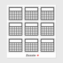 Maandelijkse gewoonte tracker sticker