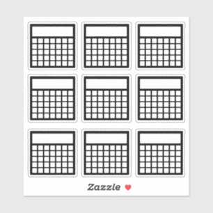 Maandelijkse gewoonte tracker sticker