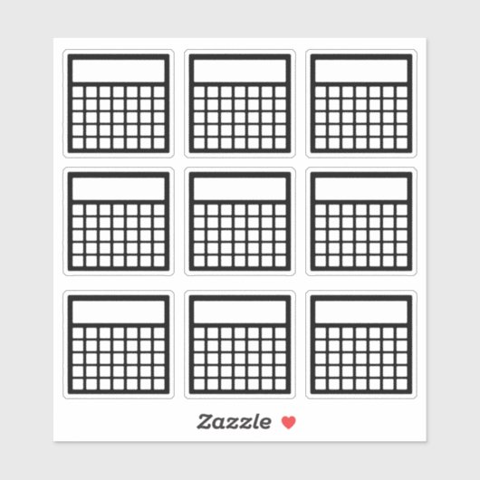 Maandelijkse gewoonte tracker sticker (Vel)