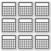 Maandelijkse gewoonte tracker sticker (Voorkant)