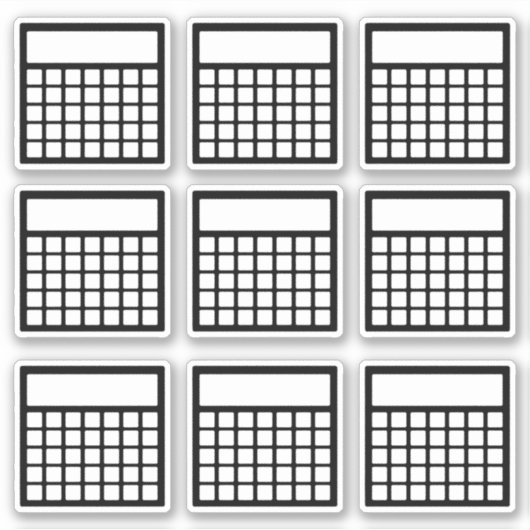 Maandelijkse gewoonte tracker sticker (Voorkant)