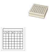 Maandelijkse Habit Tracker, Calendar Stamp, tijdsc Rubberstempel (Gestempeld)