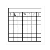 Maandelijkse Habit Tracker, Calendar Stamp, tijdsc Rubberstempel (Afrduk)