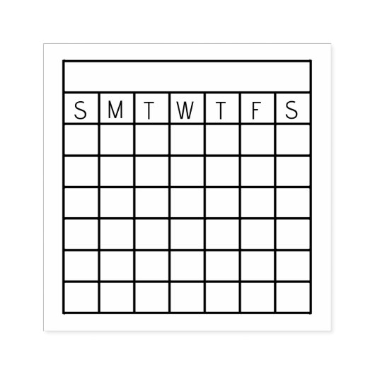 Maandelijkse Habit Tracker, Calendar Stamp, tijdsc Rubberstempel (Afrduk)