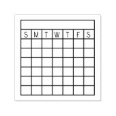 Maandelijkse Habit Tracker, Calendar Stamp, tijdsc Zelfinktende Stempel (Design)