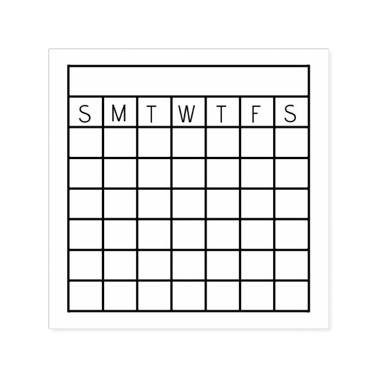 Maandelijkse Habit Tracker, Calendar Stamp, tijdsc Zelfinktende Stempel (Design)