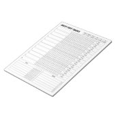 Maandelijkse Habit Tracker - Minimalistisch Planne Notitieblok (Schuin)