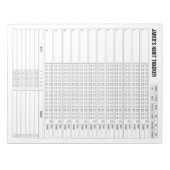 Maandelijkse Habit Tracker - Minimalistisch Planne Notitieblok (Voorkant)