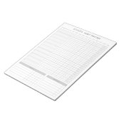 Maandelijkse Habit Tracker - Minimalistische grijz Notitieblok (Schuin)