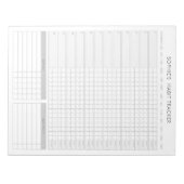 Maandelijkse Habit Tracker - Minimalistische grijz Notitieblok (Voorkant)