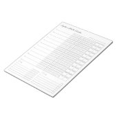 Maandelijkse Habit Tracker - Minimalistische Plann Notitieblok (Schuin)