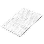 Maandelijkse Habit Tracker - Modern minimalist Not Notitieblok (Schuin)