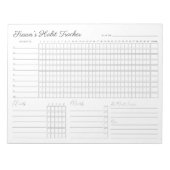 Maandelijkse Habit Tracker - Modern minimalist Not Notitieblok (Voorkant)