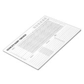 Maandelijkse Habit Tracker - Modern minimalist Not Notitieblok (Schuin)