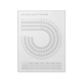 Maandelijkse Habit Tracker - Moderne Minimalistisc Notitieblok (Linkerzijde)