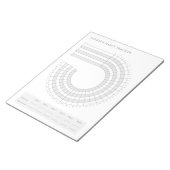 Maandelijkse Habit Tracker - Moderne Minimalistisc Notitieblok (Schuin)