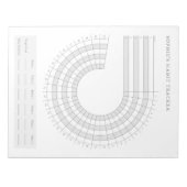 Maandelijkse Habit Tracker - Moderne Minimalistisc Notitieblok (Voorkant)