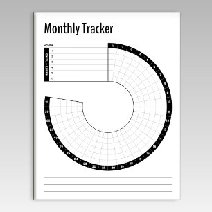 Maandelijkse Habit Tracker Notitieblok