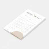 Maandelijkse Habit Tracker Post-it® Notes (Schuin)