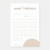 Maandelijkse Habit Tracker Post-it® Notes (Voorkant)