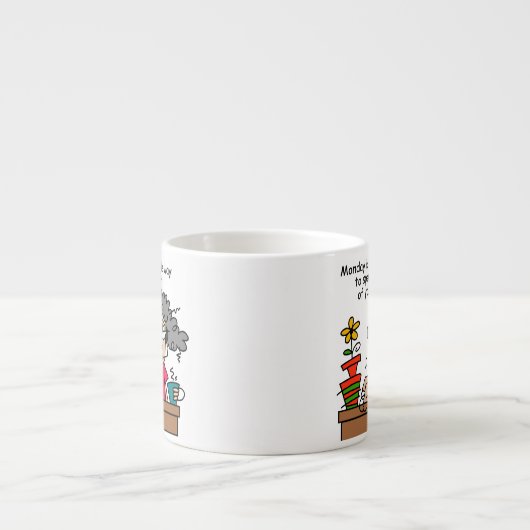 Maandelijkse Humor Espresso Kop (Voorkant)