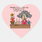 Maandelijkse Humor Hart Sticker (Voorkant)