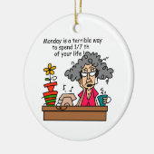 Maandelijkse Humor Keramisch Ornament (Links)