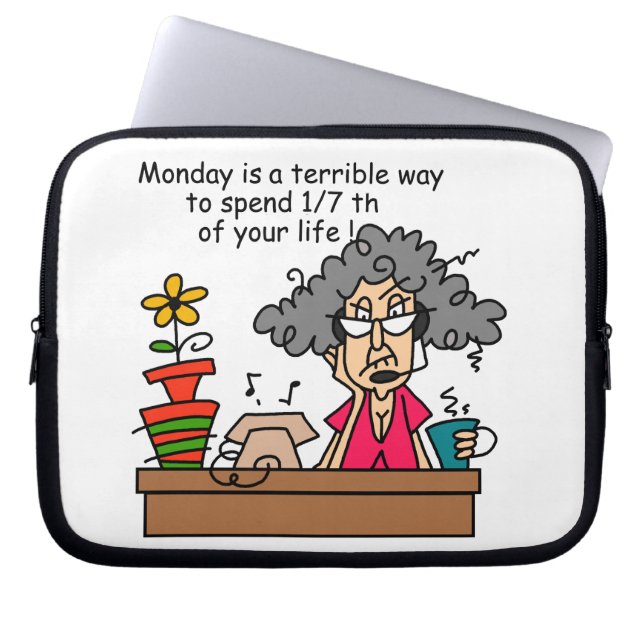 Maandelijkse Humor Laptop Sleeve (Voorkant)
