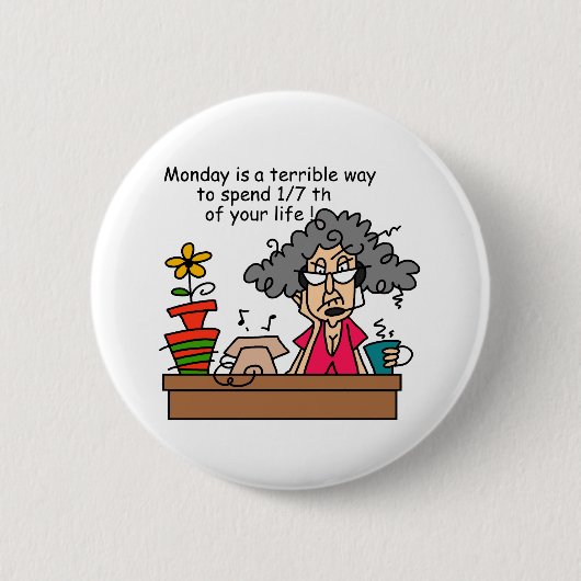 Maandelijkse Humor Ronde Button 5,7 Cm (Voorkant)