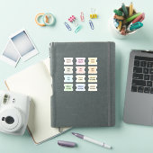 Maandelijkse index tabs bullet journal scheidingst sticker (iPad Cover)