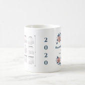 Maandelijkse kalender 2020 jaar Aangepast aanpasse Koffiemok (Center)