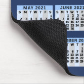 Maandelijkse kalender 2021 jaar - Gemakkelijk te l Muismat (Hoek)