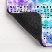 Maandelijkse kalender 2022 Jaar Tiedye Hippie Rain Muismat (Hoek)