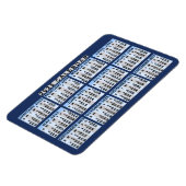 Maandelijkse kalender 2023 jaar - Gemakkelijk te l Magneet (Linkerzijde)