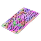 Maandelijkse kalender 2023 jaar regenboogplaat ver magneet (Linkerzijde)