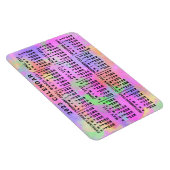 Maandelijkse kalender 2023 jaar regenboogplaat ver magneet (Rechterzijde)