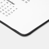 Maandelijkse kalender 2025 bureaumat (Hoek)