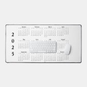 Maandelijkse kalender 2025 bureaumat (Keyboard & Muis)