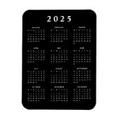 Maandelijkse kalender 2025 magneet (Verticaal)