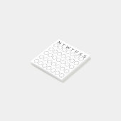 Maandelijkse kalender cirkels gewoonte tracker jou post-it® notes (Schuin)