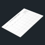 Maandelijkse kalender eenvoudige aangepaste gezins notitieblok<br><div class="desc">Moderne persoonlijke gezinsplanning en Notitieblok voor agenda</div>