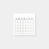 Maandelijkse kalender/Habit Tracker Post-it Nota Post-it® Notes (Voorkant)