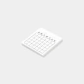 Maandelijkse kalender/Habit Tracker Post-it Nota Post-it® Notes (Schuin)