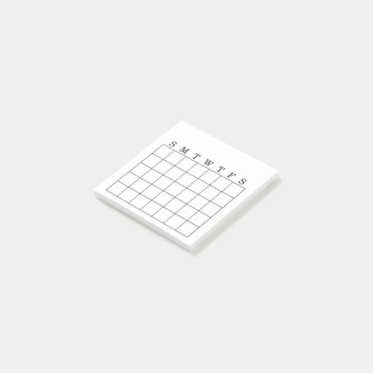 Maandelijkse kalender/Habit Tracker Post-it Nota Post-it® Notes (Schuin)